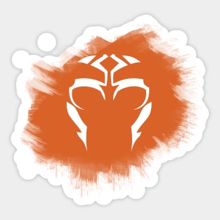 Ahsoka Tano Master Design [Black Background] Sticker